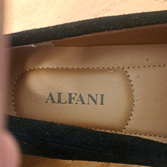 Alfani Black Slip-On Loafers with Suede Finish - Picture 2 of 4
